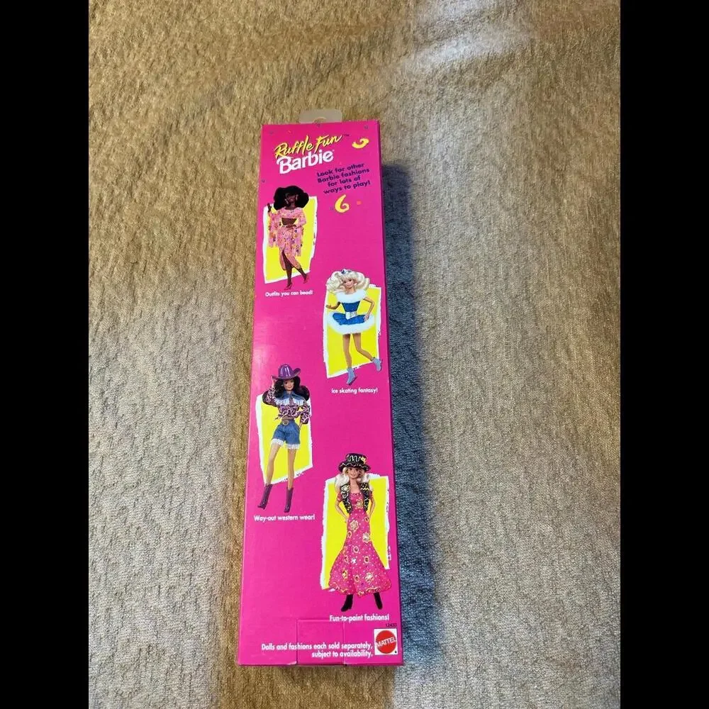 New! Vintage Ruffle Fun Barbie Doll Blonde #12433 Mattel 1994‎